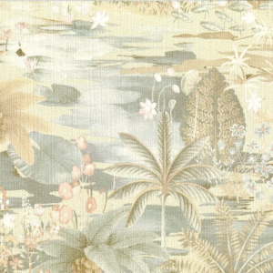 Papel pintado estampado floral en color beige Japura 25802
