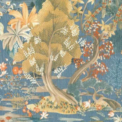 Papel pintado estampado floral multicolor Japura 25804