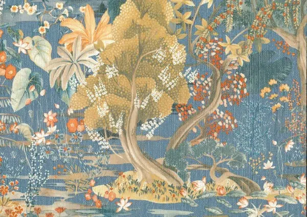 Papel pintado estampado floral multicolor Japura 25804