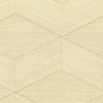 Papel pintado geométrico en color beige Kita 25832