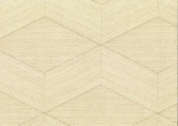Papel pintado geométrico en color beige Kita 25832