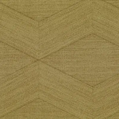 Papel pintado geométrico en color verde Kita 25833