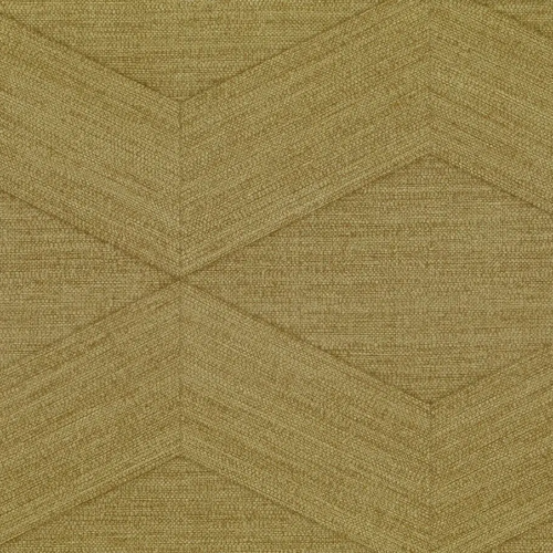 Papel pintado geométrico en color verde Kita 25833