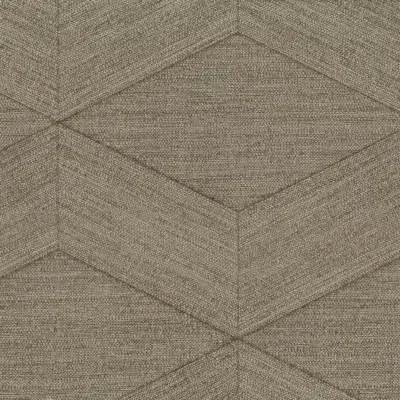 Papel pintado geométrico en color gris Kita 25834