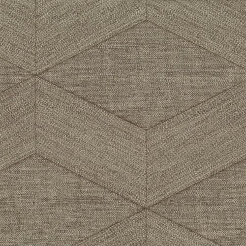 Papel pintado geométrico en color gris Kita 25834