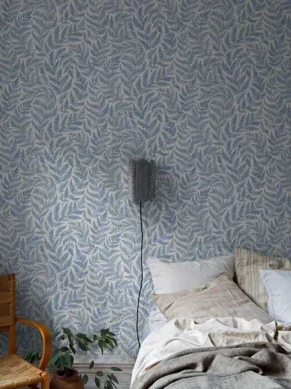 Papel pintado de hojas en color beige Ferns 7789 - Imagen 5