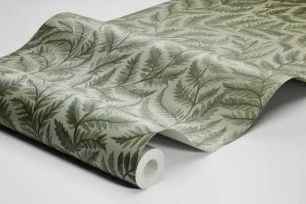 Papel pintado de hojas en color beige Ferns 7789 - Imagen 12
