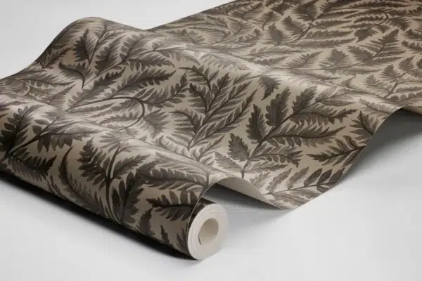 Papel pintado de hojas en color beige Ferns 7789 - Imagen 14