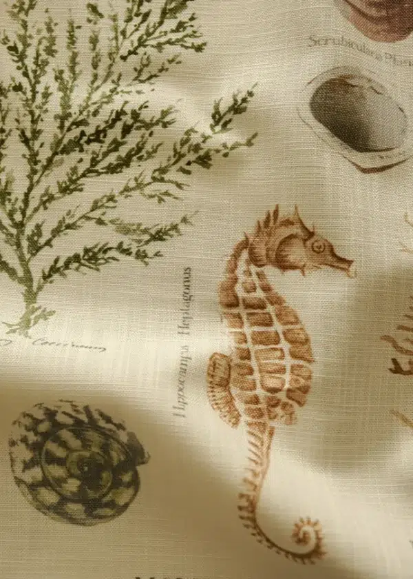 Tela de animales marinos en color verde Corvo Musgo TCORMUS - Imagen 6