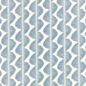 Papel pintado de rayas en color azul Aubin W472/05