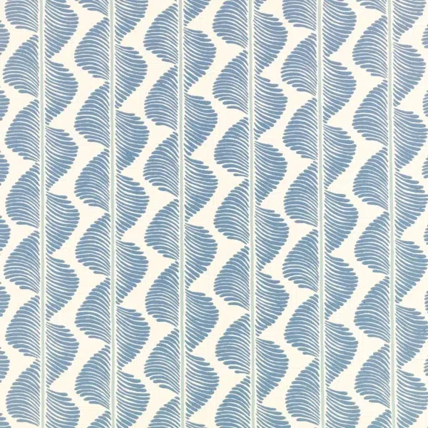 Papel pintado de rayas en color azul Aubin W472/05