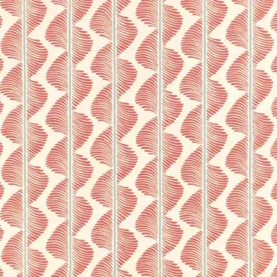 Papel pintado de rayas en color rojo Aubin W472/06