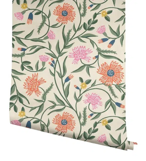 Papel pintado de estampado floral en color negro Aster RF7434 - Imagen 17