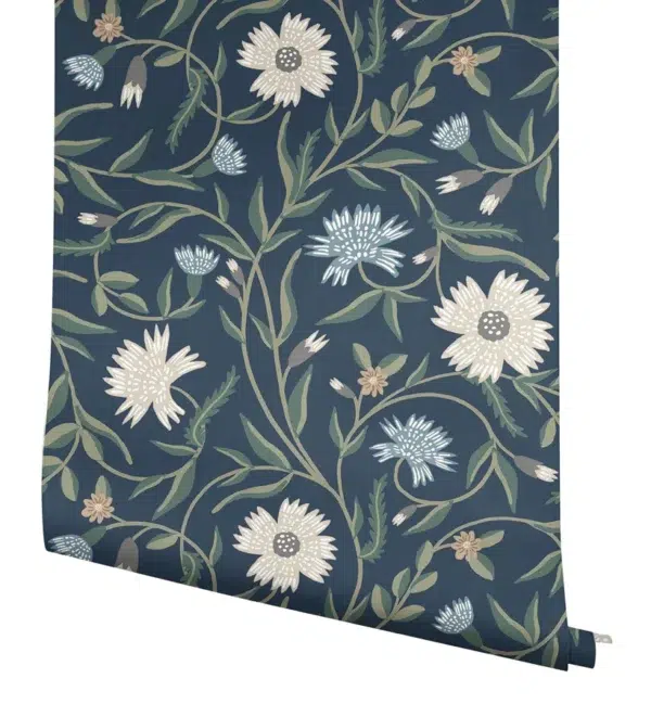 Papel pintado de estampado floral en color negro Aster RF7434 - Imagen 21