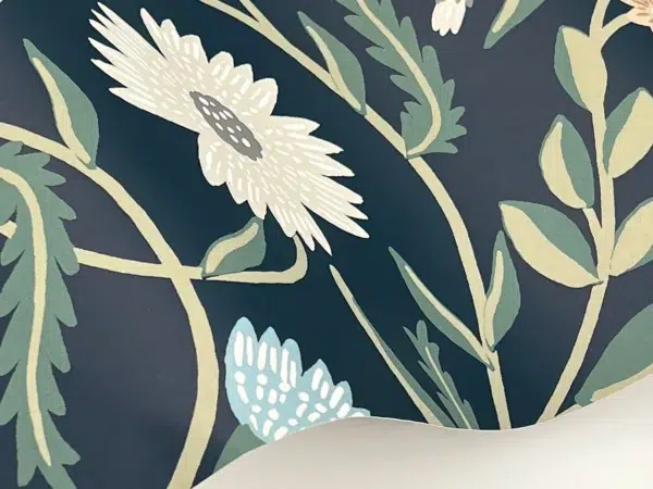 Papel pintado de estampado floral en color negro Aster RF7434 - Imagen 22