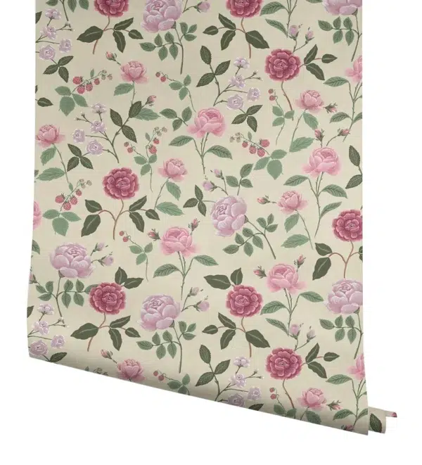 Papel pintado de estampado floral en color negro Roses RF7542 - Imagen 25