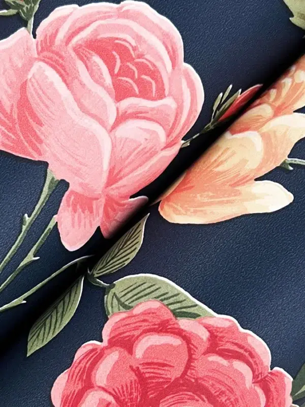 Papel pintado de estampado floral en color negro Roses RF7542 - Imagen 12