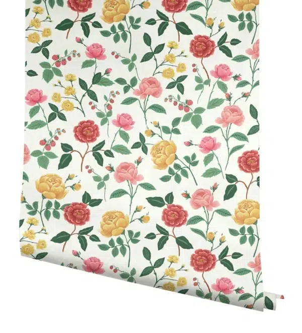 Papel pintado de estampado floral en color negro Roses RF7542 - Imagen 21