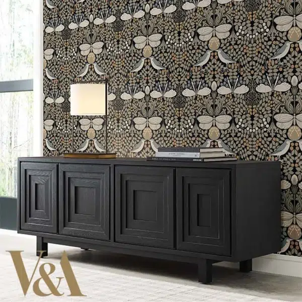 Papel pintado de hojas en color beige Butterfly Garden AC9164 - Imagen 9