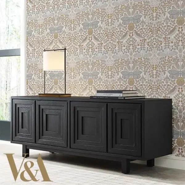 Papel pintado de hojas en color beige Butterfly Garden AC9164 - Imagen 11