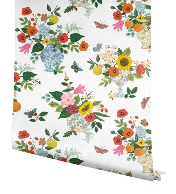 Papel pintado de estampado floral multicolor Flower Studies RF7402 - Imagen 5
