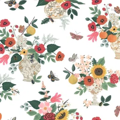 Papel pintado de estampado floral en multicolor Flower Studies RF7404