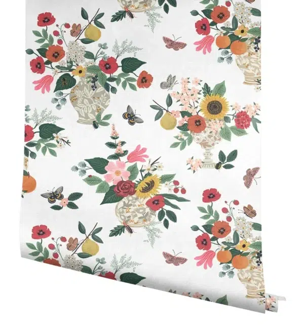 Papel pintado de estampado floral multicolor Flower Studies RF7402 - Imagen 17