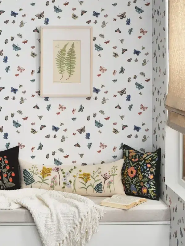 Papel pintado de mariposas en color negro Butterfly House RF7413 - Imagen 15