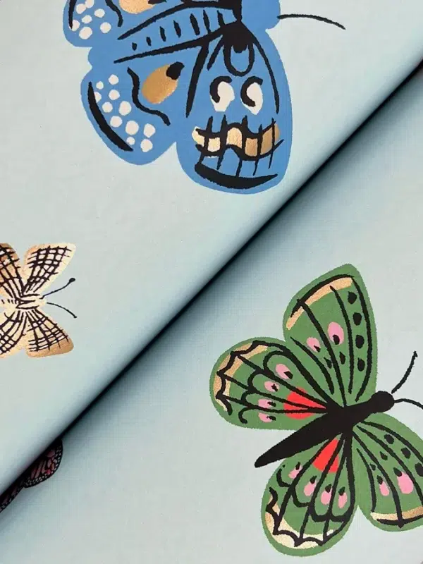 Papel pintado de mariposas en color negro Butterfly House RF7413 - Imagen 8