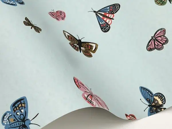 Papel pintado de mariposas en color negro Butterfly House RF7413 - Imagen 10