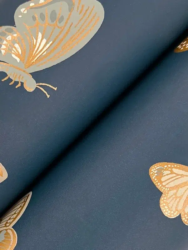 Papel pintado de mariposas en color negro Butterfly House RF7413 - Imagen 12