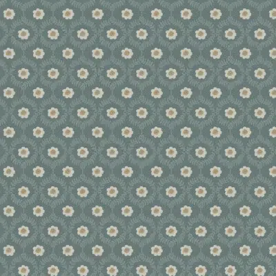 Papel pintado de enredadera en color verde Emma RF7445