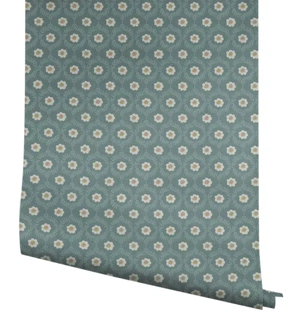 Papel pintado de enredadera en color verde Emma RF7445 - Imagen 5