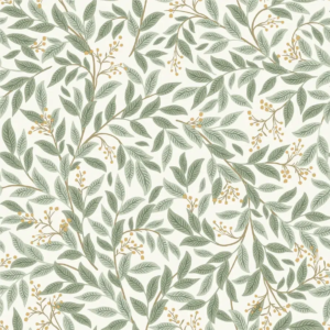 Papel pintado de hojas en color verde Willowberry RF7465