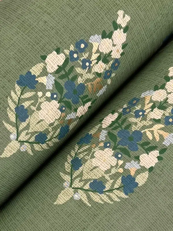 Papel pintado de estampado floral en color azul Paisley RF7473 - Imagen 20