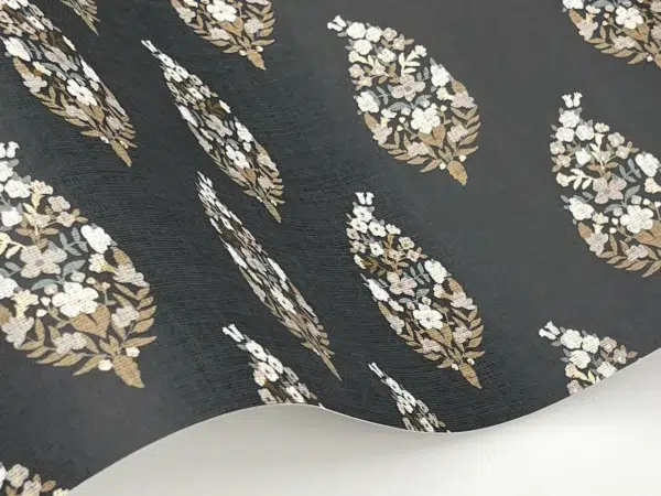 Papel pintado de estampado floral en color azul Paisley RF7473 - Imagen 18