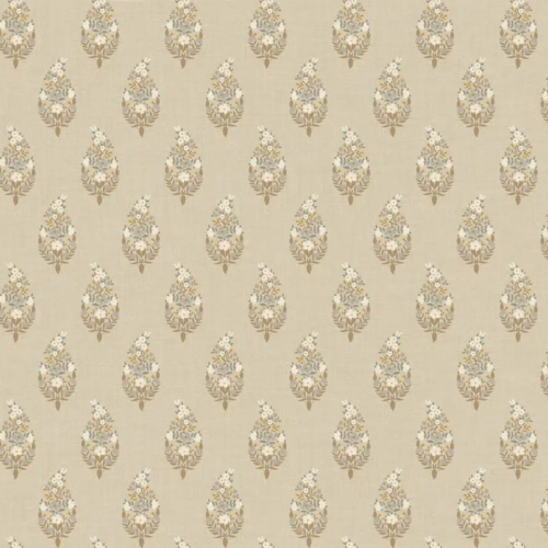 Papel pintado de estampado floral en color beige Paisley RF7474