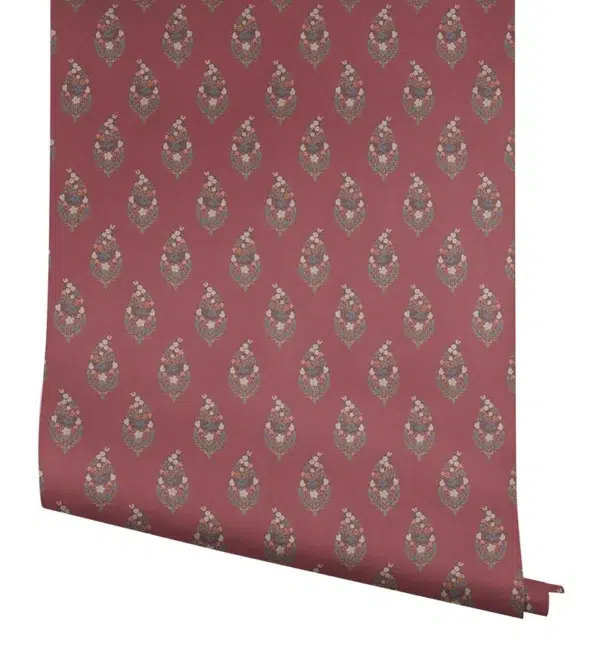 Papel pintado de estampado floral en color azul Paisley RF7473 - Imagen 13