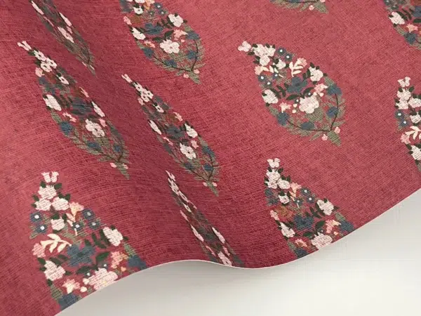 Papel pintado de estampado floral en color azul Paisley RF7473 - Imagen 14