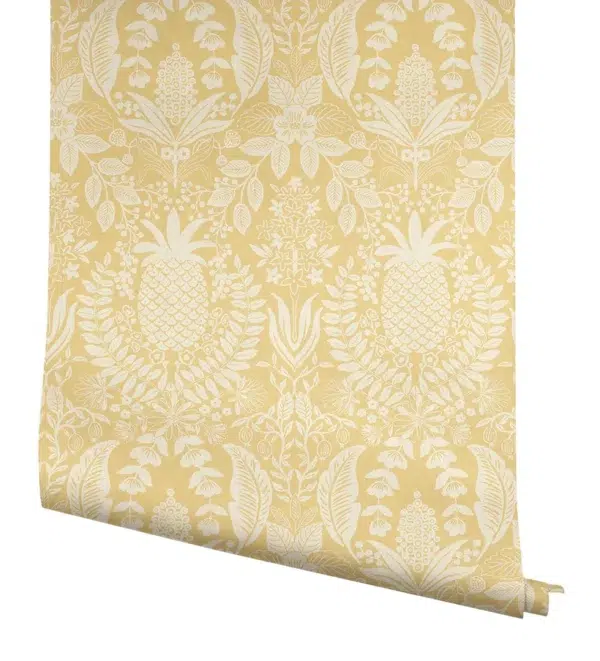 Papel pintado de damasco en color amarillo Pineapple Damask RF7481 - Imagen 5