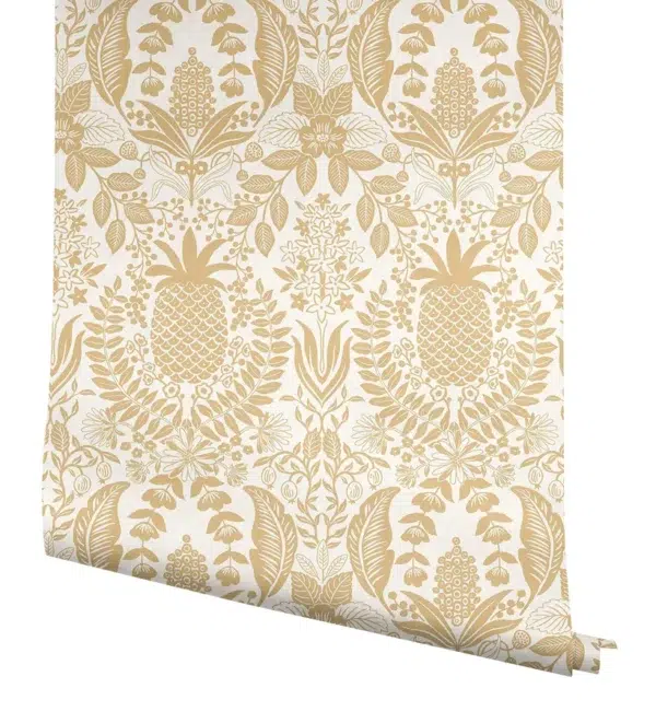 Papel pintado de damasco en color amarillo Pineapple Damask RF7481 - Imagen 9