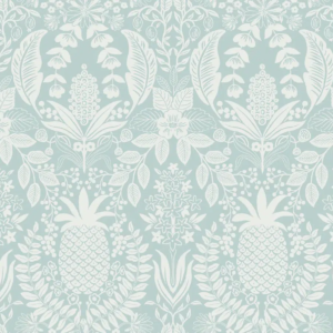 Papel pintado de damasco en color azul Pineapple Damask RF7484