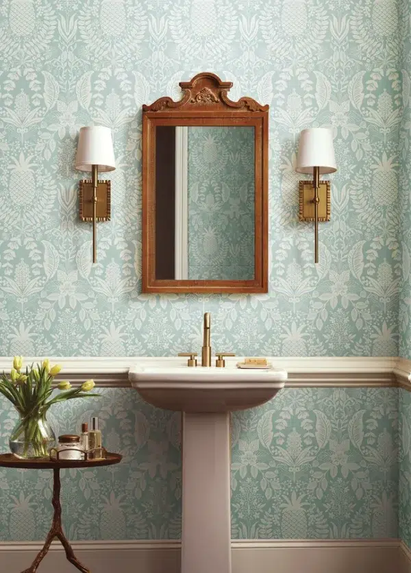 Papel pintado de damasco en color amarillo Pineapple Damask RF7481 - Imagen 15