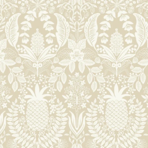 Papel pintado de damasco en color beige Pineapple Damask RF7485