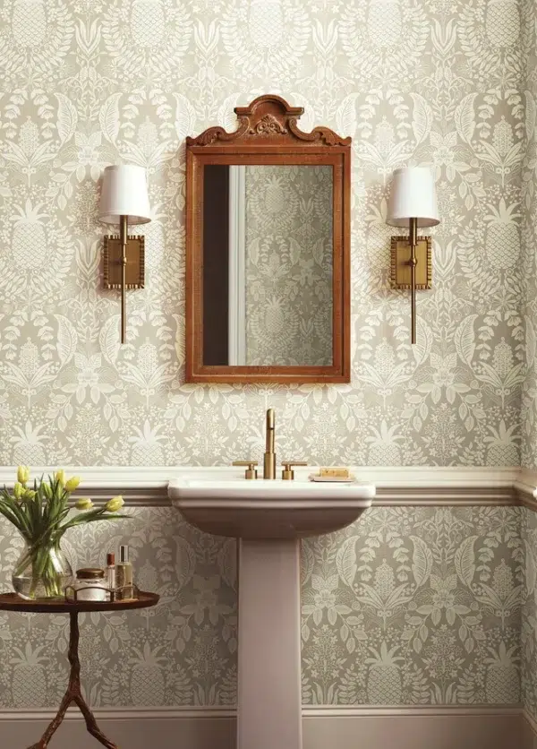 Papel pintado de damasco en color amarillo Pineapple Damask RF7481 - Imagen 19