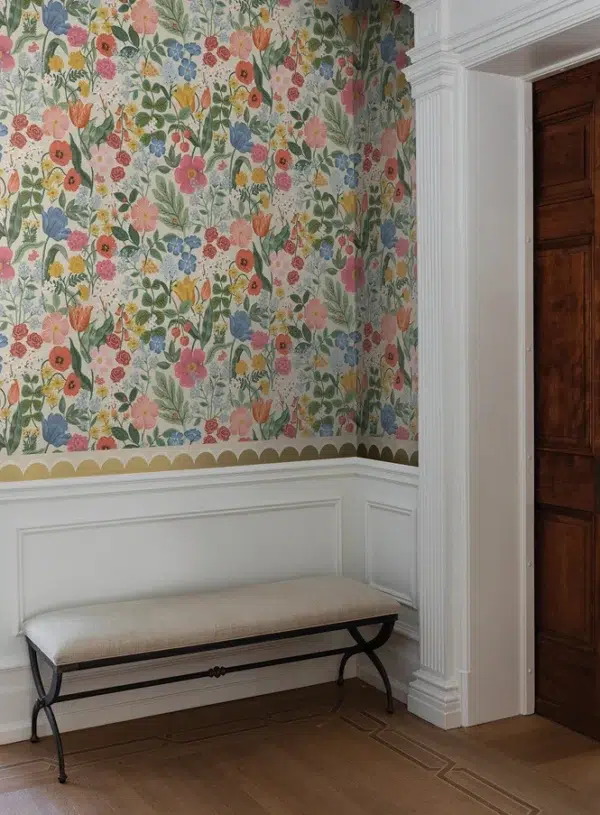 Papel pintado de estampado floral en color beige Blossom RF7492 - Imagen 3