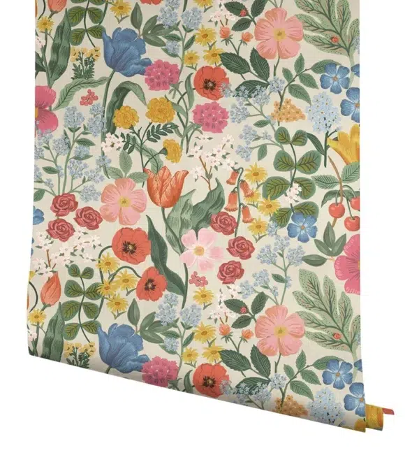 Papel pintado de estampado floral en color beige Blossom RF7492 - Imagen 5