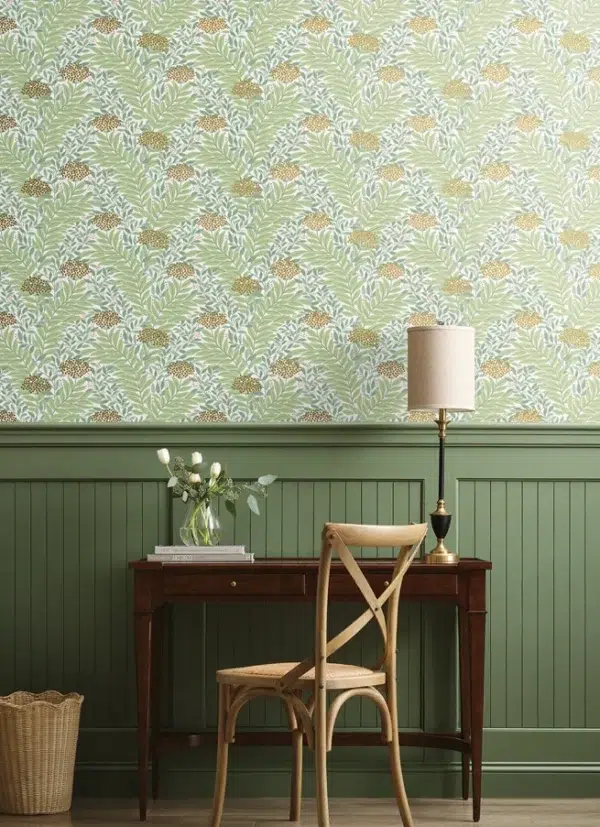 Papel pintado de estampado floral en color verde Highgrove RF7503 - Imagen 26
