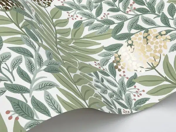 Papel pintado de estampado floral en color verde Highgrove RF7503 - Imagen 23