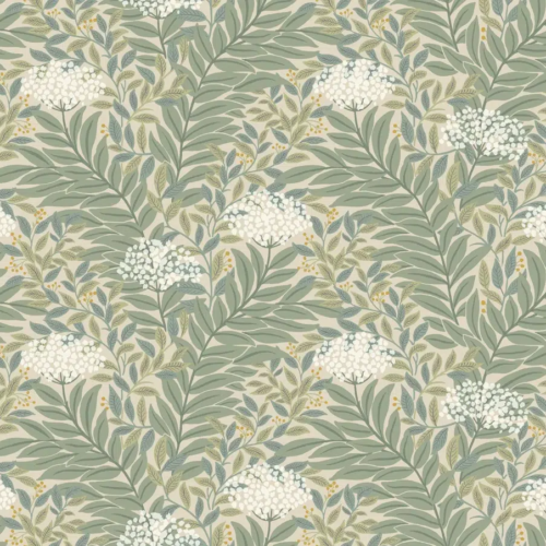 Papel pintado de estampado floral en color beige Highgrove RF7502
